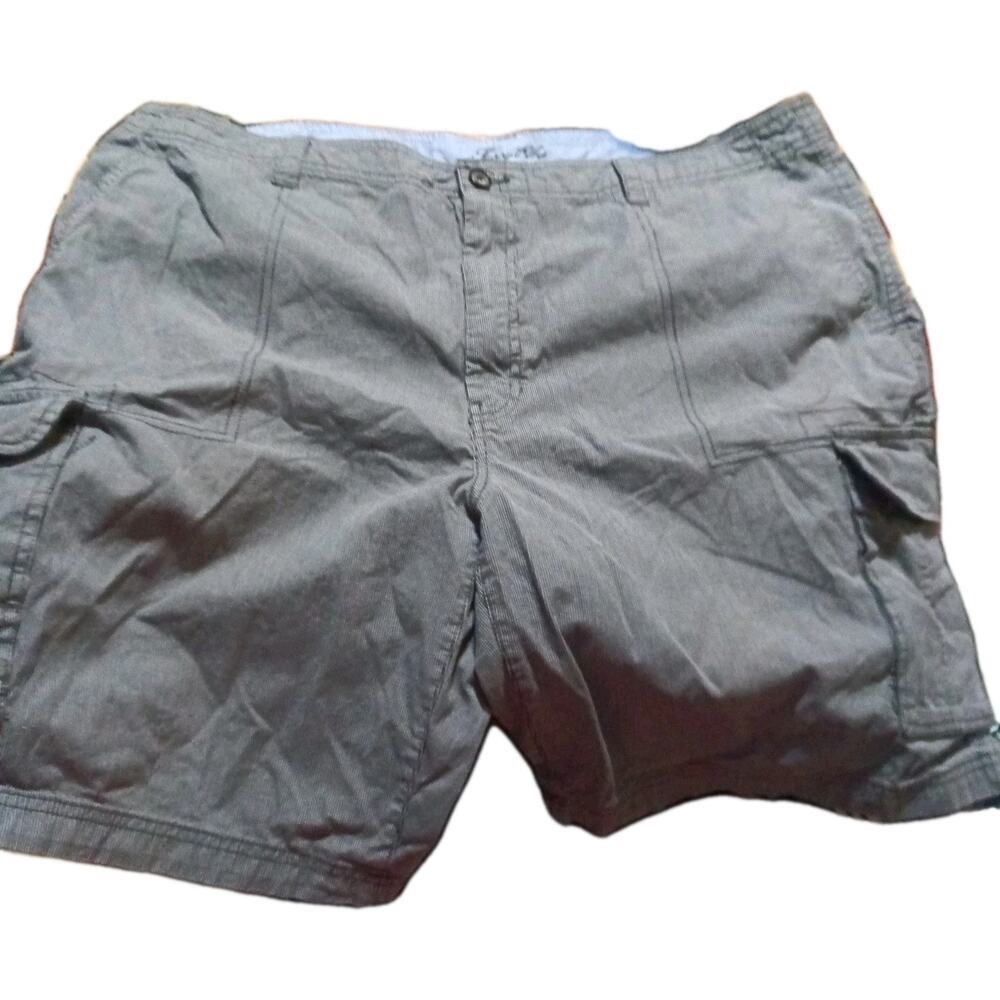 Tasso Elba Island Mens Cargo Shorts Pinstriped Sz.42 100% Cotton
